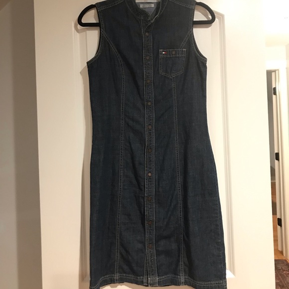 Y2K Tommy Hilfiger Denim dress (size 2) - Picture 2 of 4